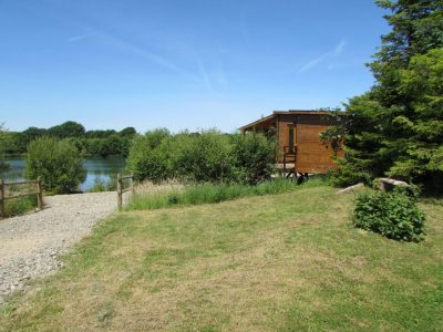 Picture showing The Lodge location at l'angottiere carp fishery offering exclusive carp fishing in france