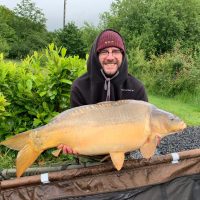 carp caught at L'Angottiere carp fishery offering exclusive carp fishing in normandy
