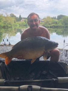 mirror carp from L'Angottiere carp fishery in france, normandy