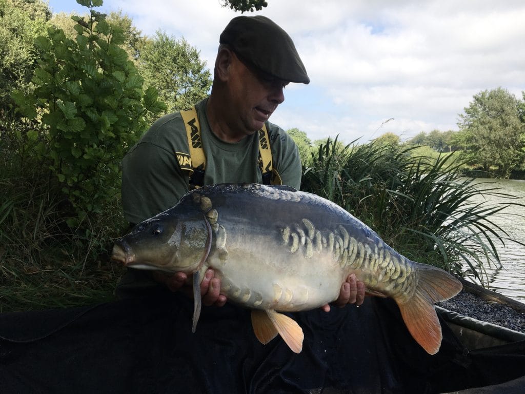 Carp with 6lb weight gain from L'Angottiere carp fishery